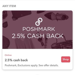 Cash back on your Posh purchases ❤️